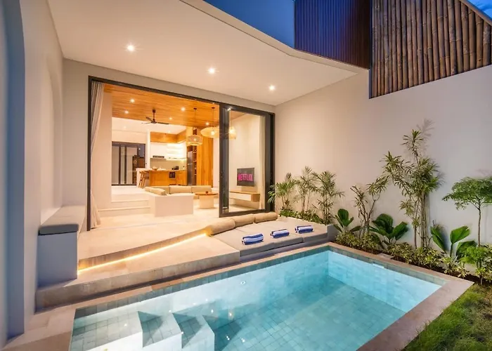 Six Palm 2br With Rooftop Near Padang Villa Pecatu (Bali)